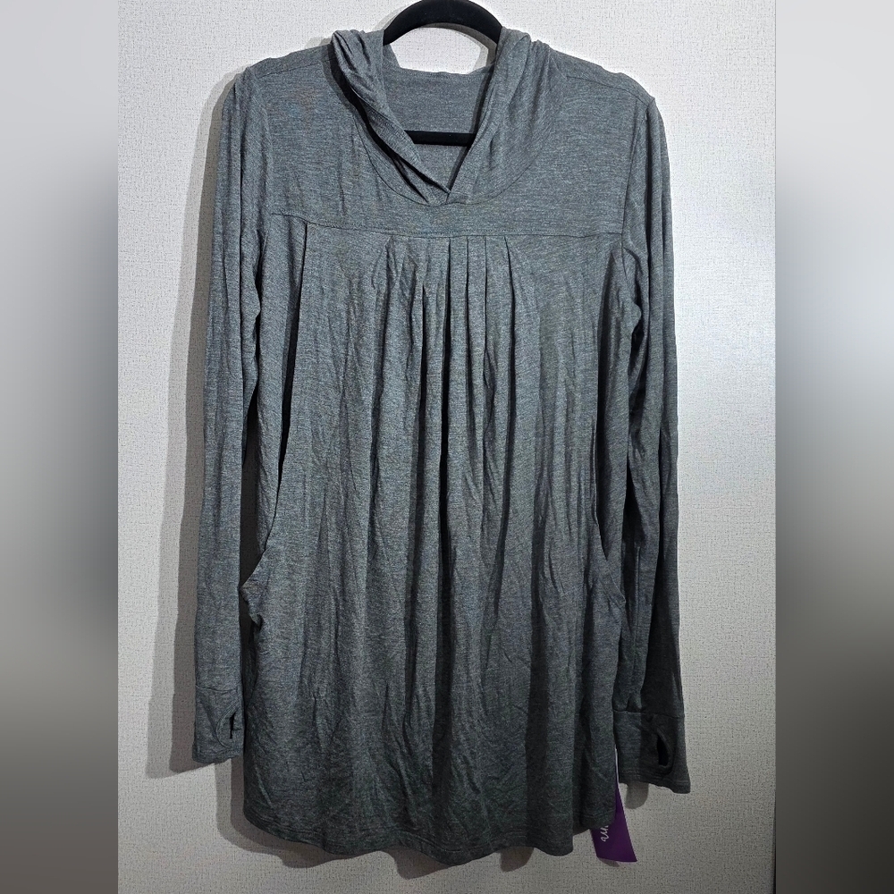 Gray Long Sleeve Women's Top